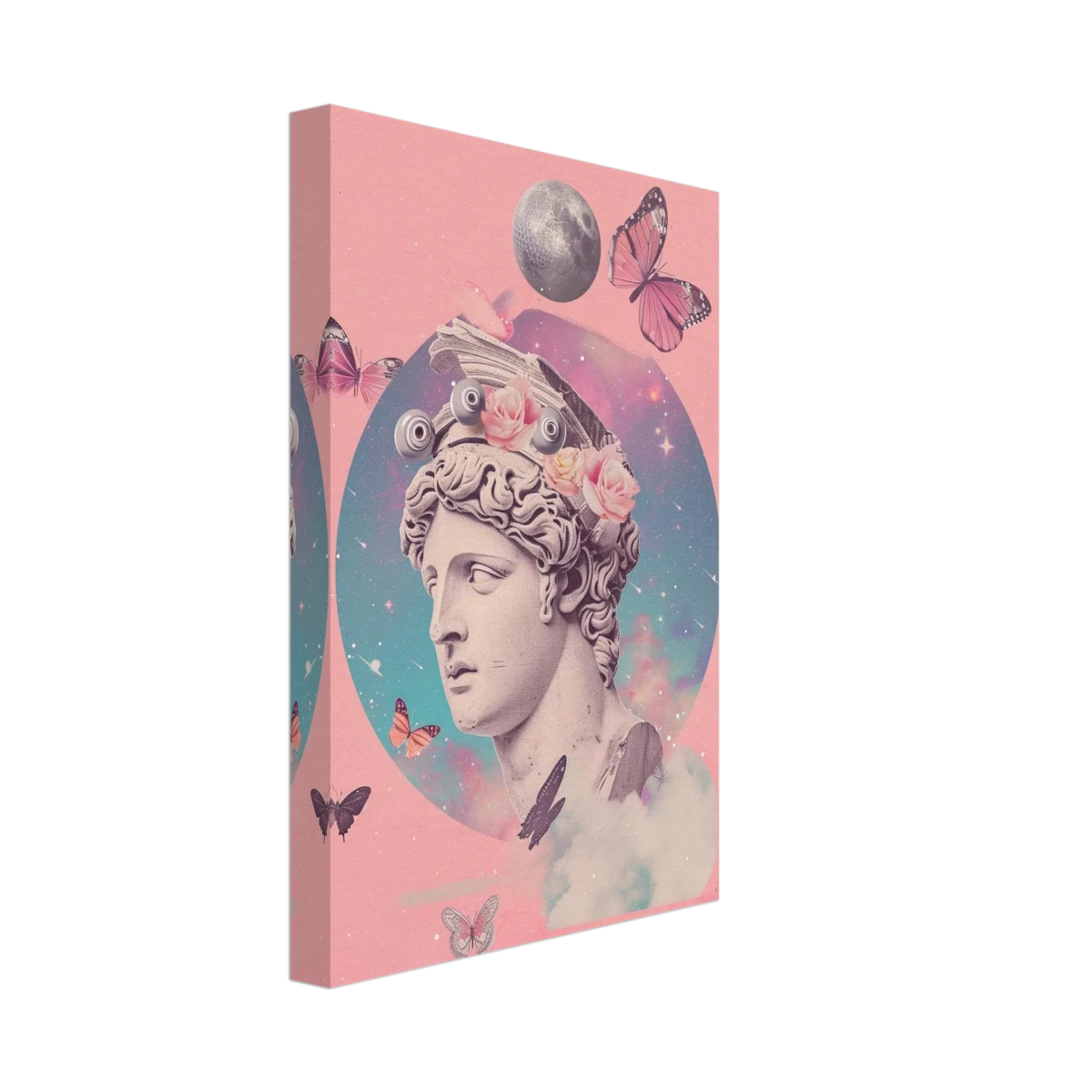Divine Daydream – Neo - Classical Cosmic Reverie | Wall Art Print - Canvas - 20x30 cm / 8x12″ -