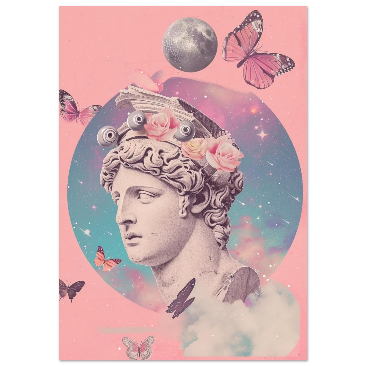 Divine Daydream – Neo - Classical Cosmic Reverie | Wall Art Print - Fine Art Poster - 70x100 cm / 28x40″ -