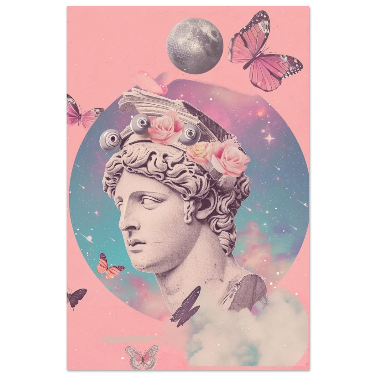 Divine Daydream – Neo - Classical Cosmic Reverie | Wall Art Print - Fine Art Poster - 30x45 cm / 12x18″ -