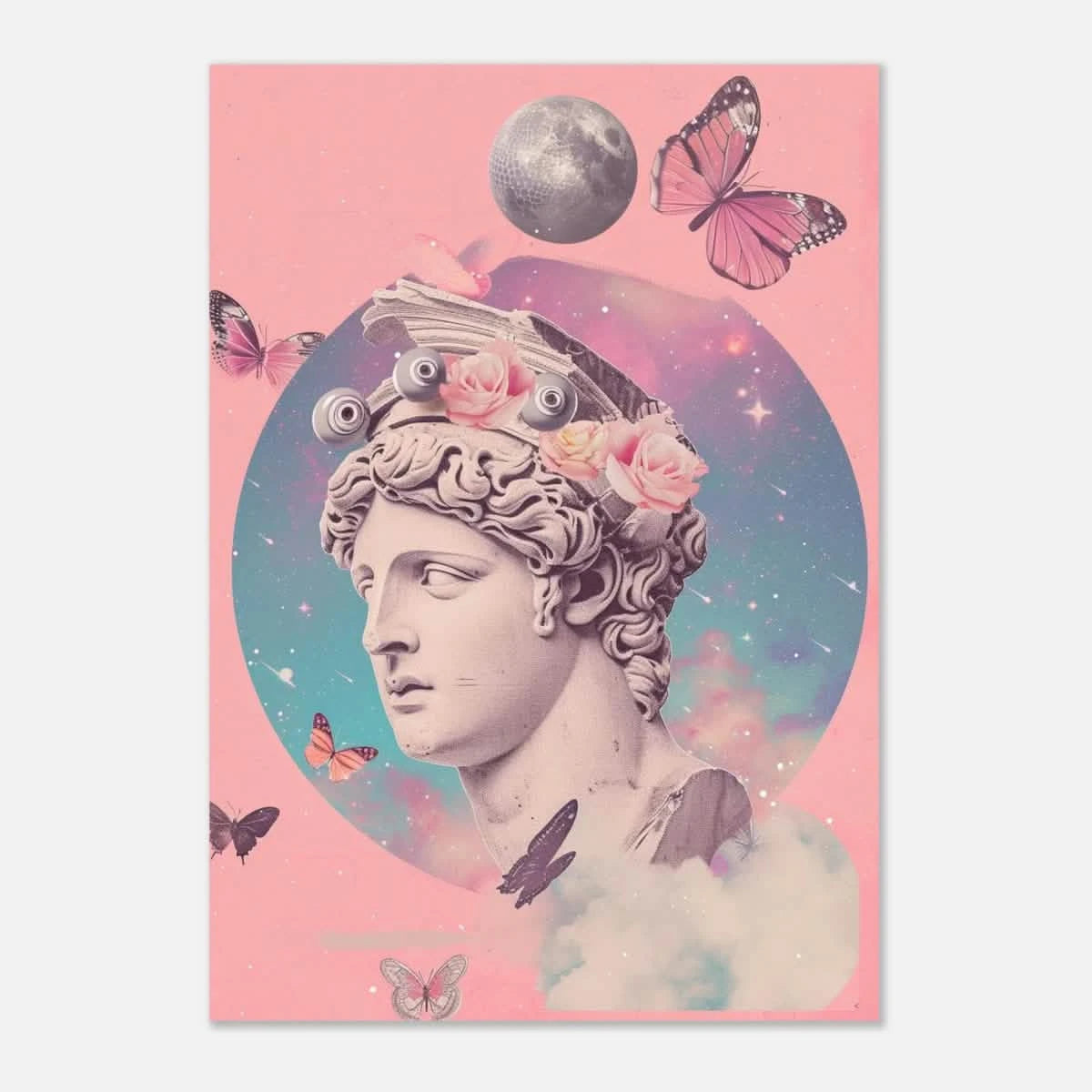 Divine Daydream – Neo - Classical Cosmic Reverie | Wall Art Print - Aluminum Print - 70x100 cm / 28x40″ -