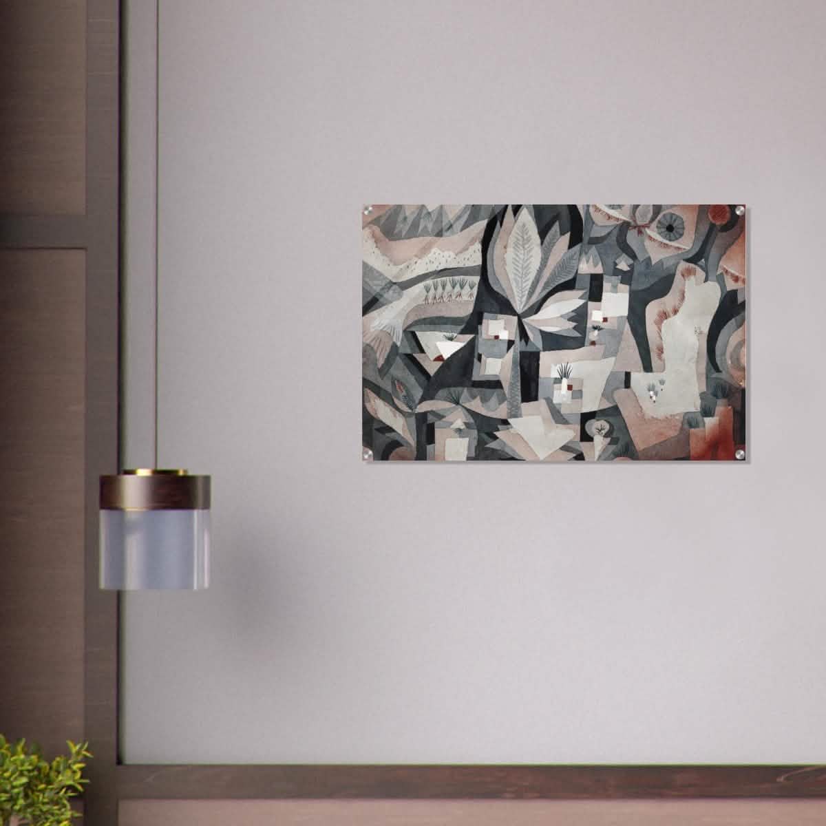 Dry Cooler Garden by Paul Klee - Acrylic Print - 60x90 cm / 24x36″ -