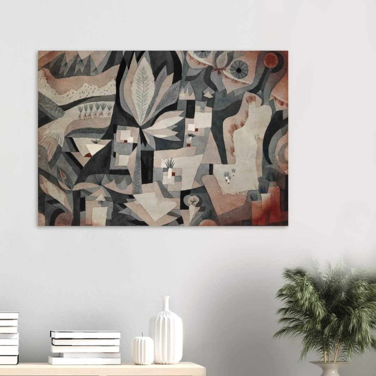 Dry Cooler Garden by Paul Klee - Wood Prints - 70x100 cm / 28x40″ - 10 mm