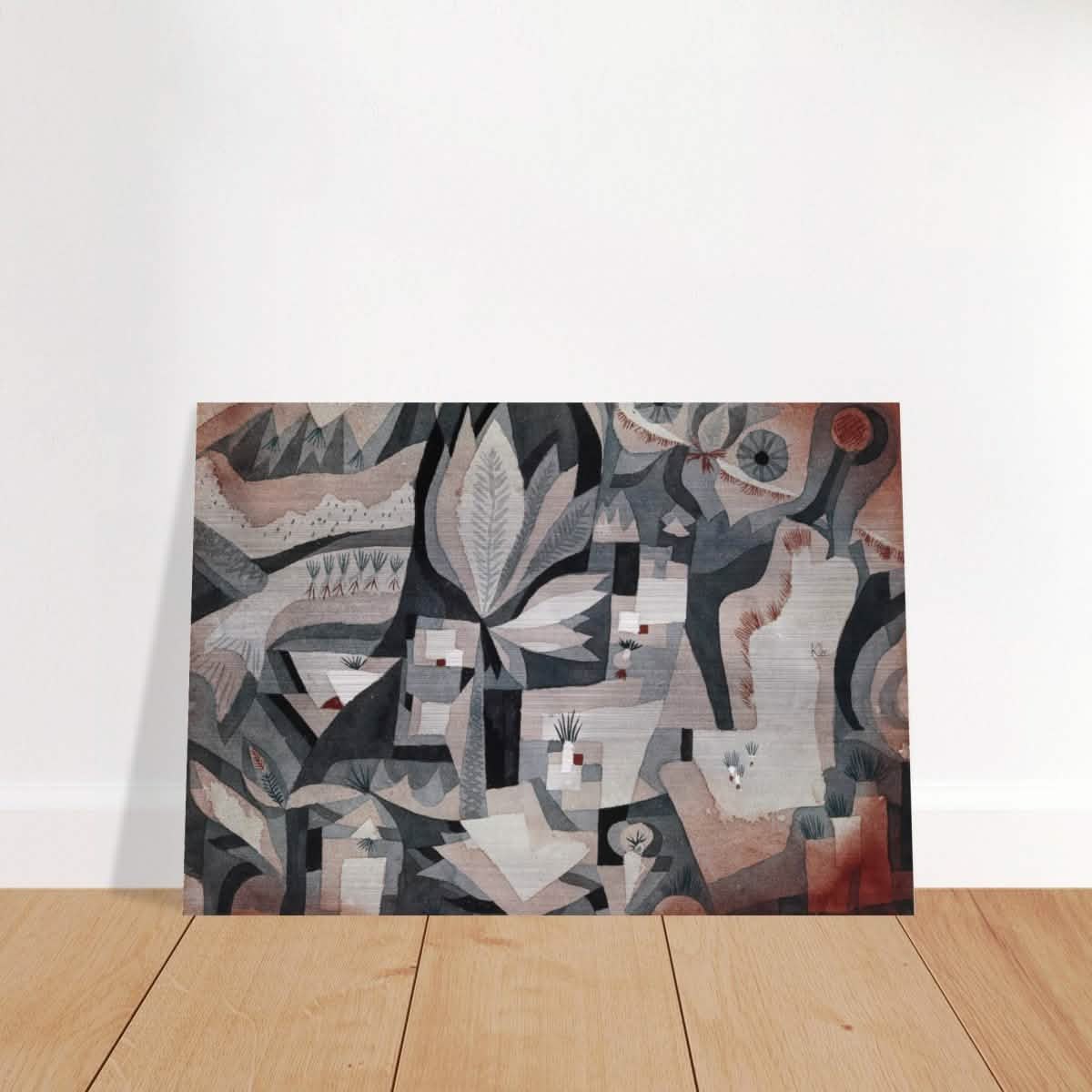 Dry Cooler Garden by Paul Klee - Brushed Aluminum Print - 70x100 cm / 28x40″ -