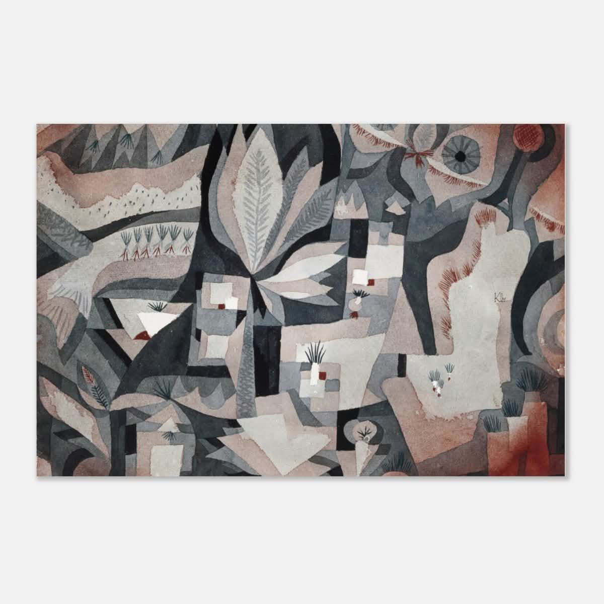 Dry Cooler Garden by Paul Klee - Aluminum Print - 60x90 cm / 24x36″ -