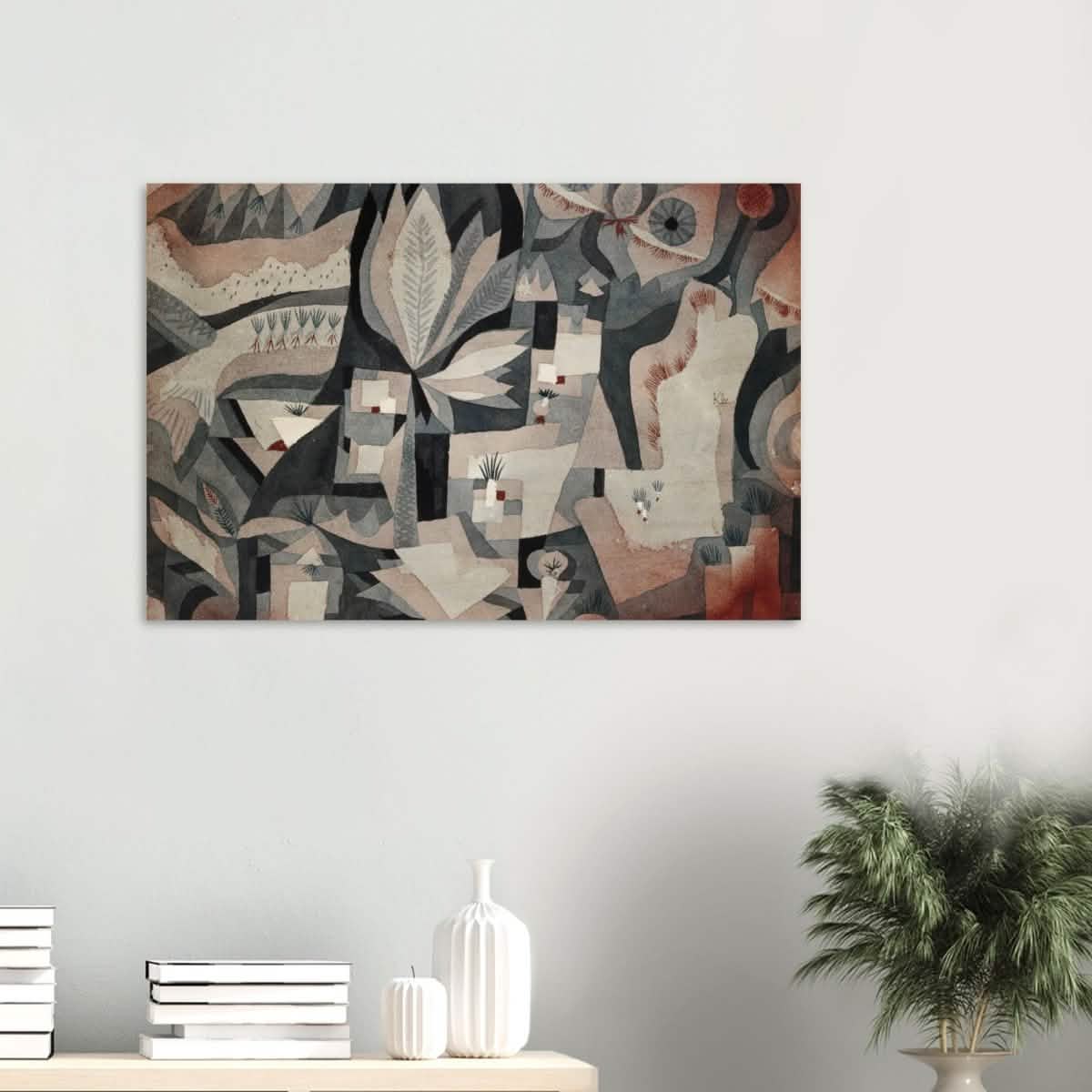 Dry Cooler Garden by Paul Klee - Wood Prints - 60x90 cm / 24x36″ - 20 mm