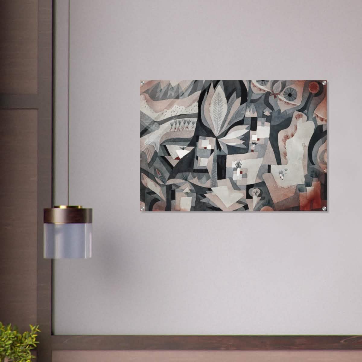 Dry Cooler Garden by Paul Klee - Acrylic Print - 70x100 cm / 28x40″ -