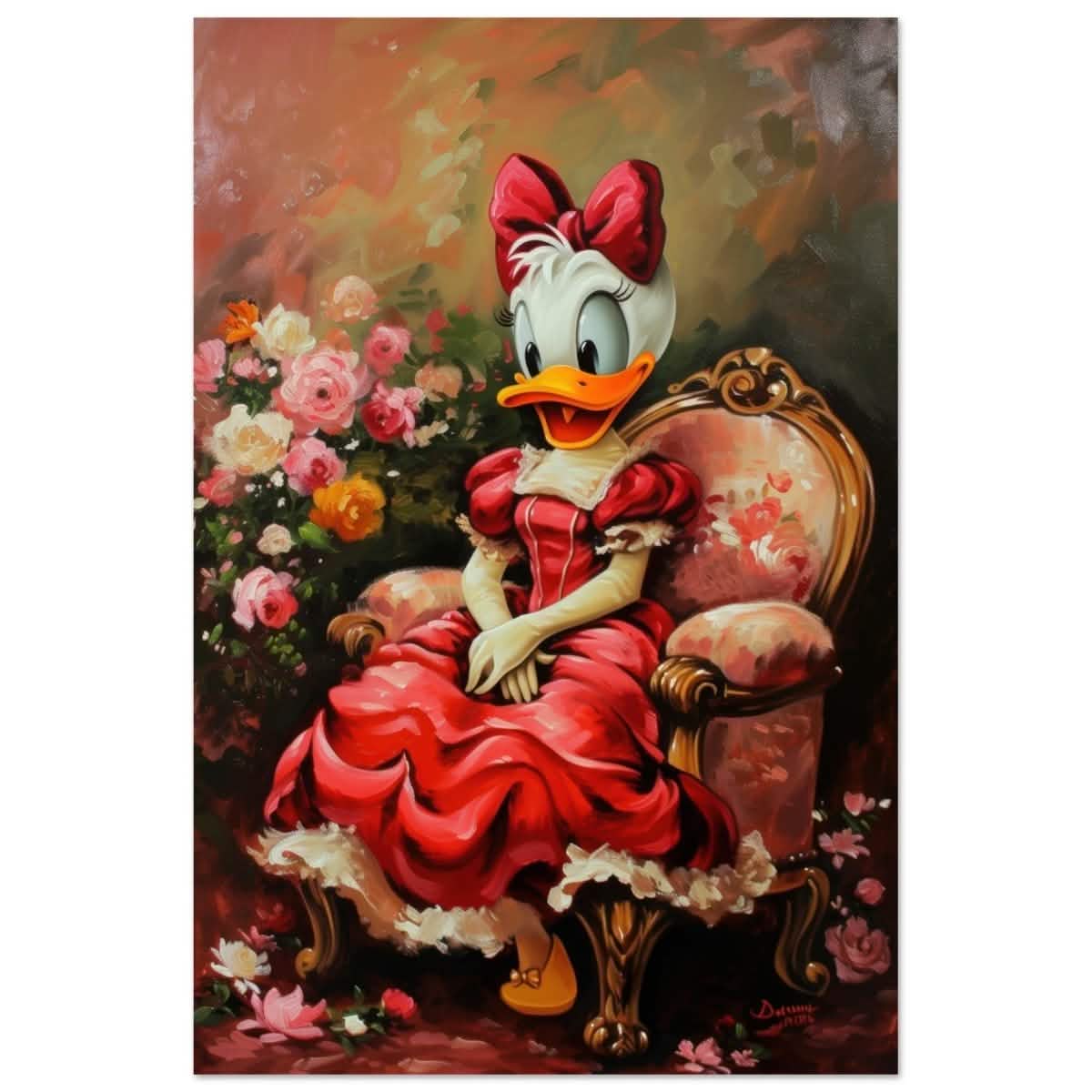 Duckling in Scarlet | Character Pop Art | Wall art print - Aluminum Print - 30x45 cm / 12x18″ -