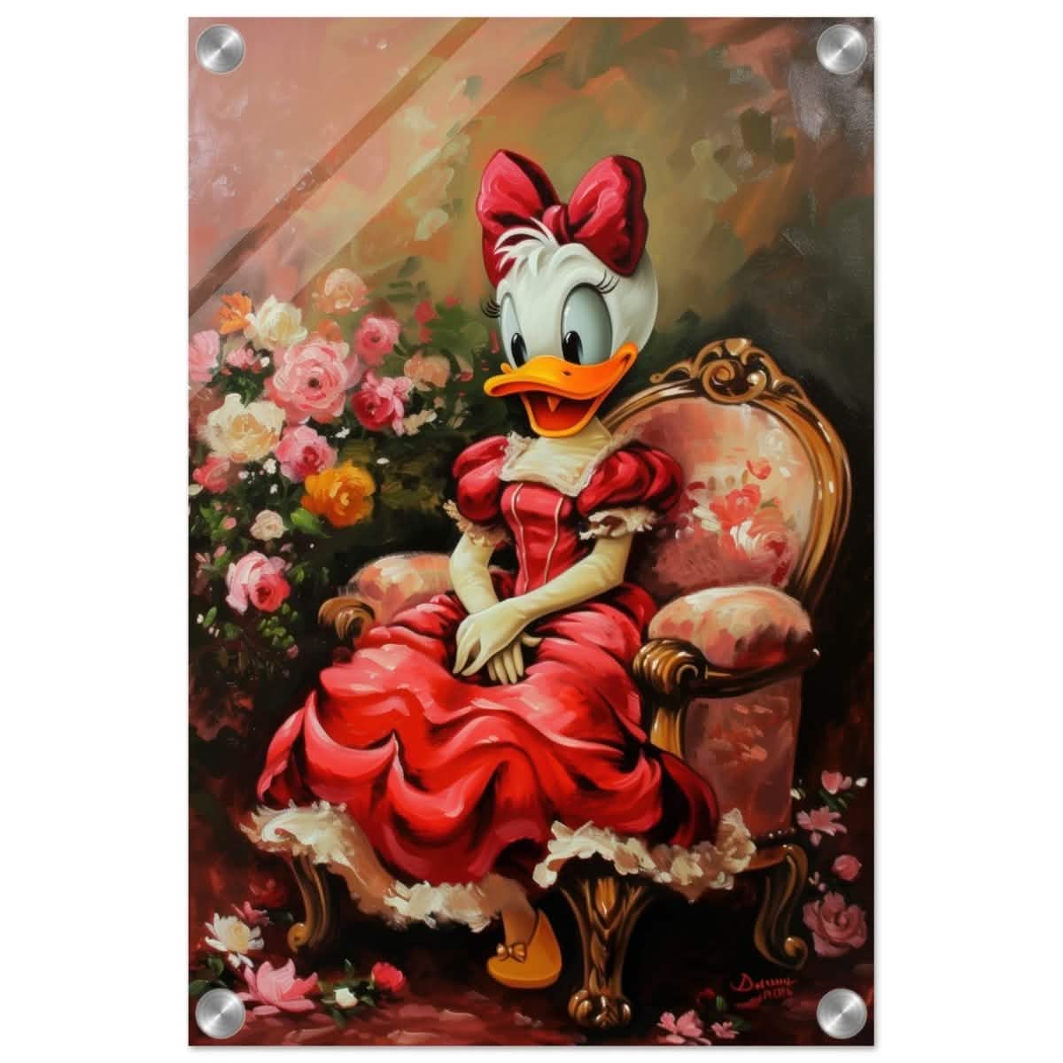 Duckling in Scarlet | Character Pop Art | Wall art print - Acrylic Print - 30x45 cm / 12x18″ -