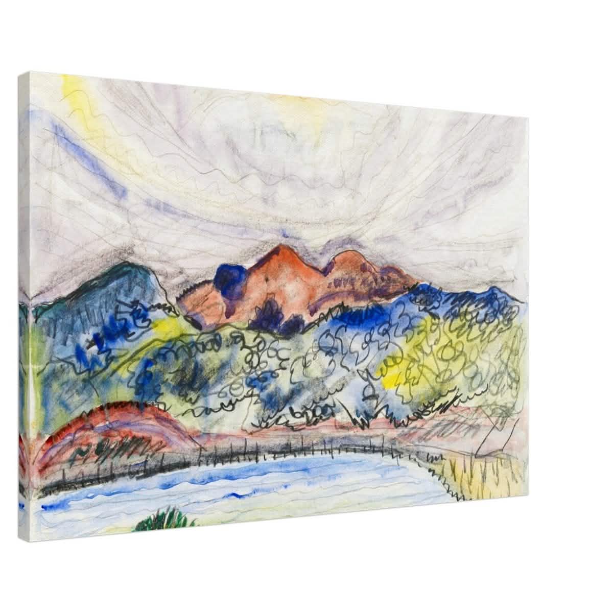 Early Landscape (1914) by Charles Demuth | Vintage Nature art wall art print - Acrylic Print - 30x45 cm / 12x18″ -