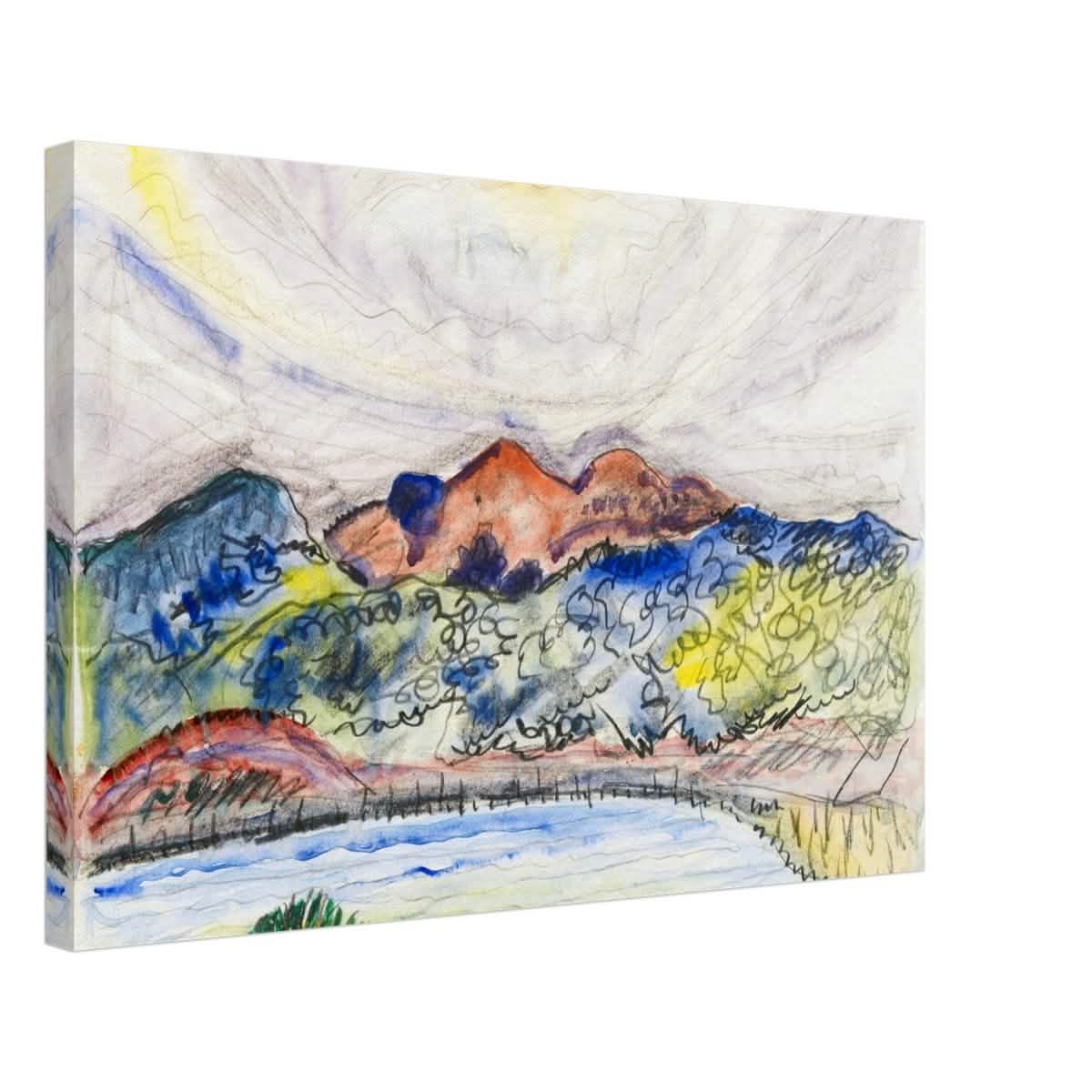 Early Landscape (1914) by Charles Demuth | Vintage Nature art wall art print - Canvas - 40x60 cm / 16x24″ -