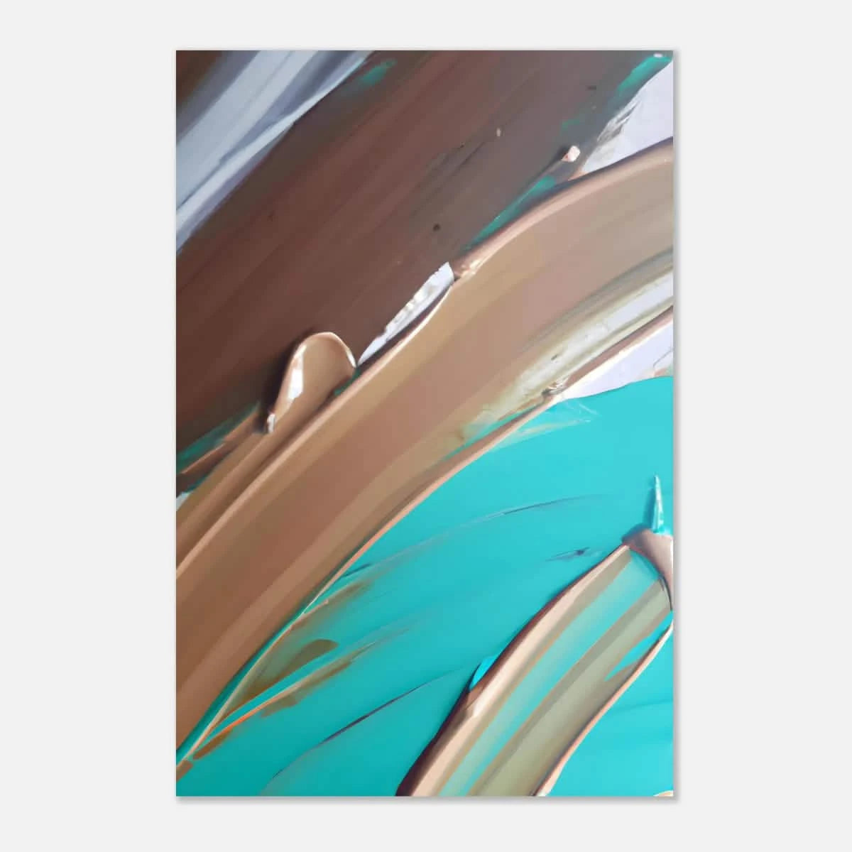 Echoes Beneath the Surface | Abstract Modern Wall art Print - Aluminum Print - 60x90 cm / 24x36″ -
