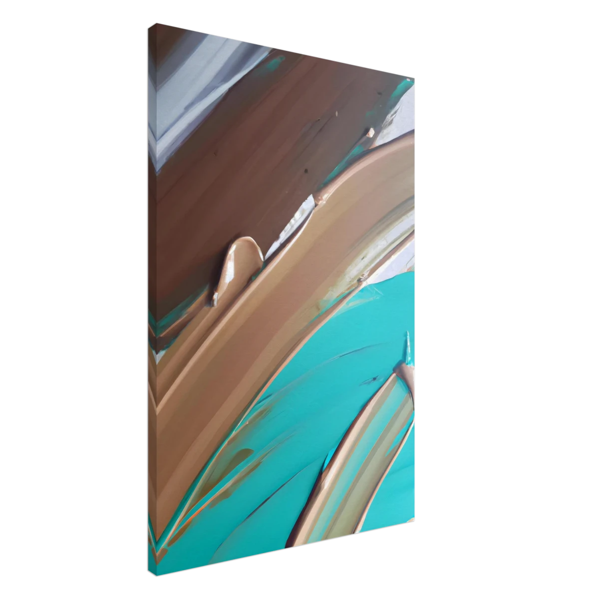 Echoes Beneath the Surface | Abstract Modern Wall art Print - Canvas - 60x90 cm / 24x36″ -