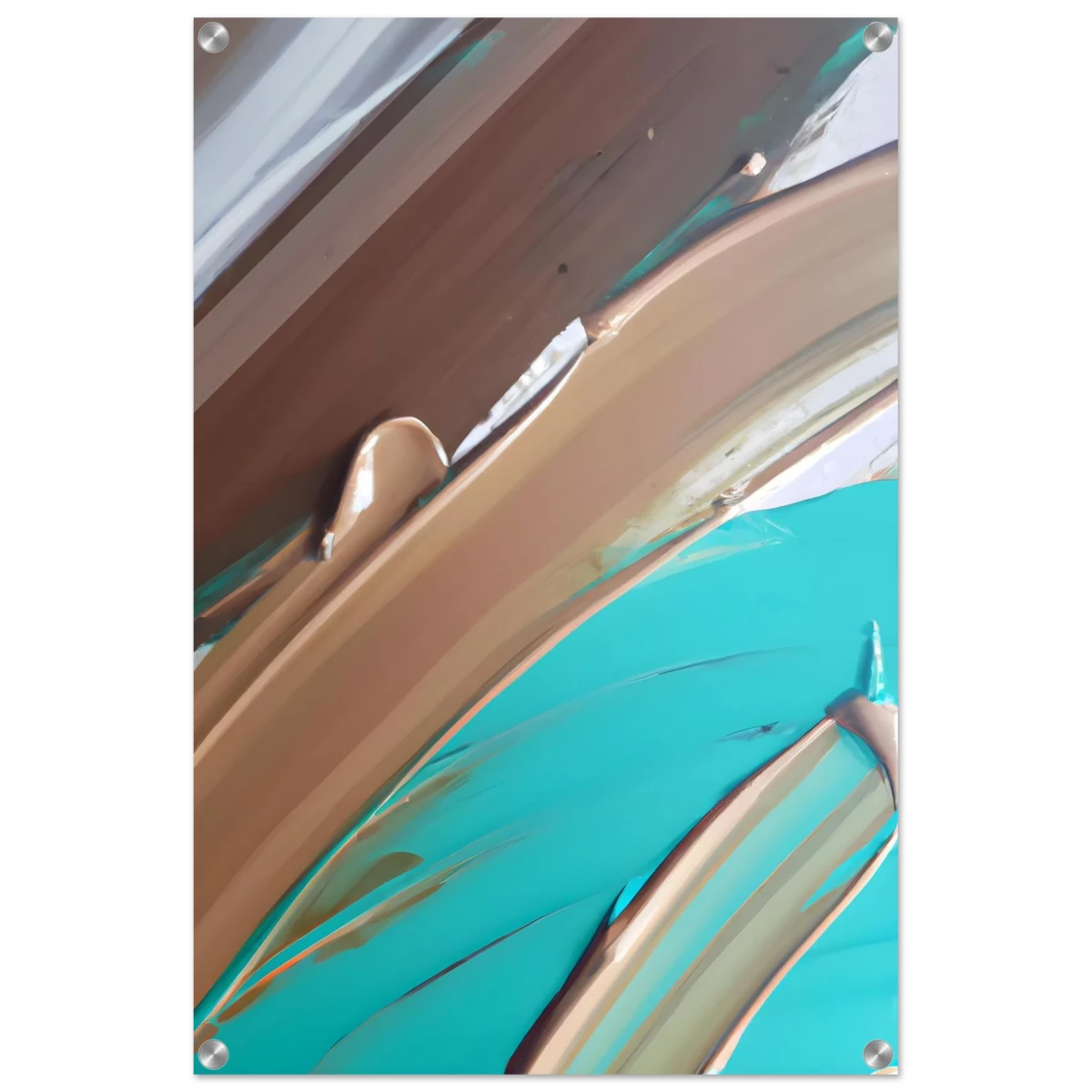 Echoes Beneath the Surface | Abstract Modern Wall art Print - Acrylic Print - 50x75 cm / 20x30″ -