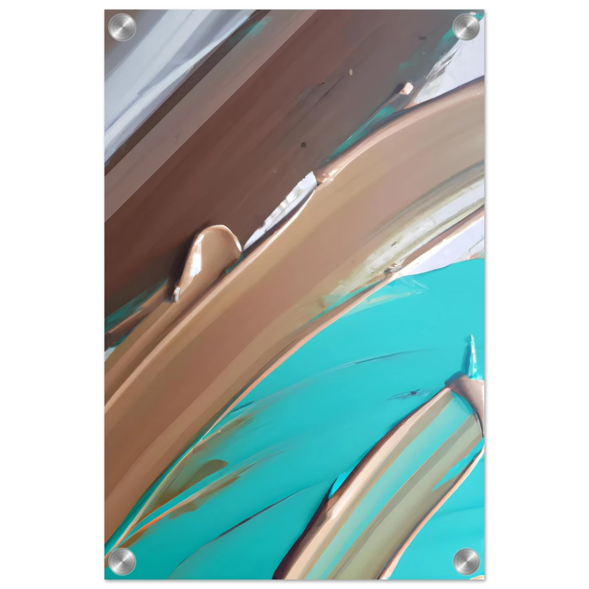 Echoes Beneath the Surface | Abstract Modern Wall art Print - Acrylic Print - 30x45 cm / 12x18″ -