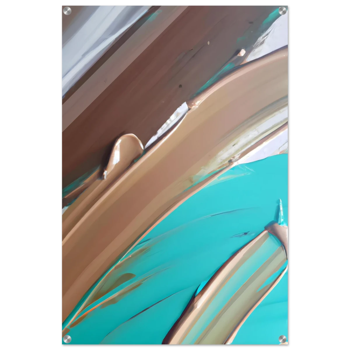 Echoes Beneath the Surface | Abstract Modern Wall art Print - Acrylic Print - 60x90 cm / 24x36″ -