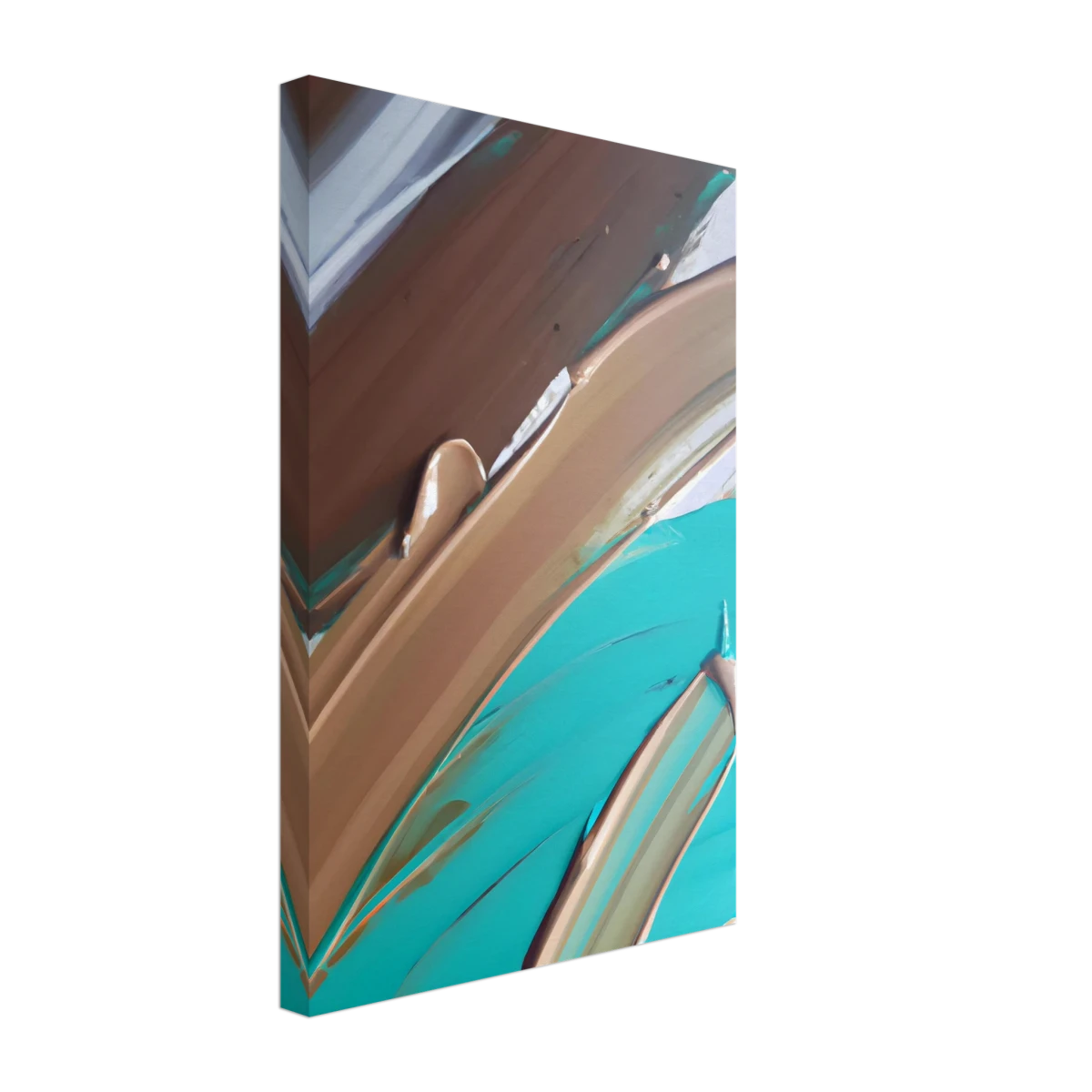 Echoes Beneath the Surface | Abstract Modern Wall art Print - Canvas - 30x45 cm / 12x18″ -