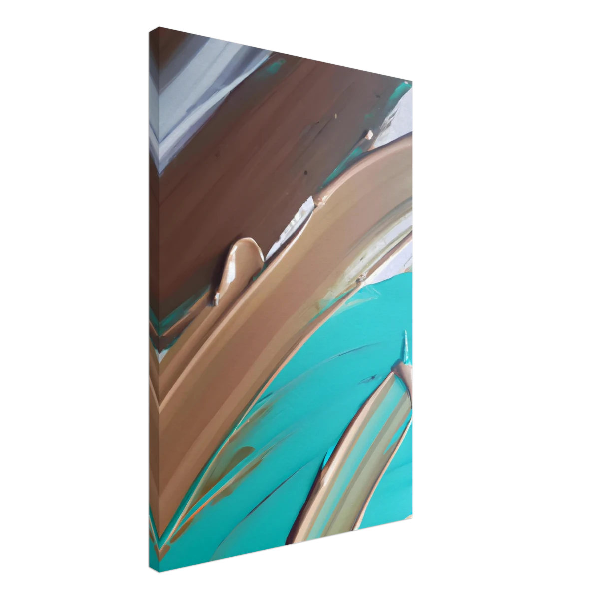 Echoes Beneath the Surface | Abstract Modern Wall art Print - Canvas - 50x75 cm / 20x30″ -