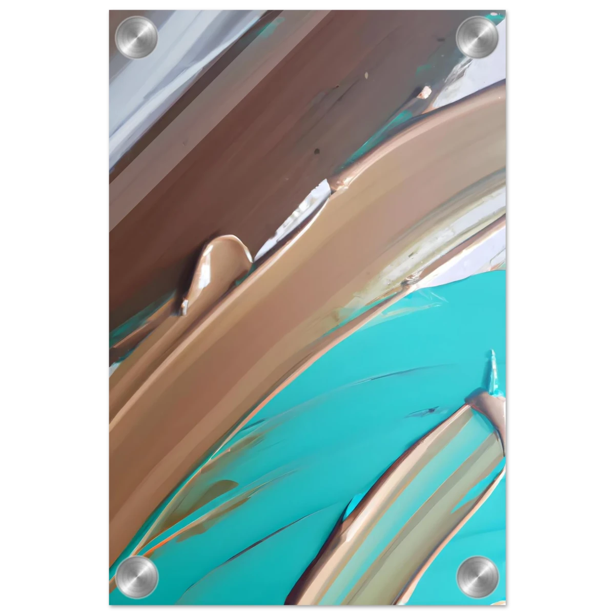 Echoes Beneath the Surface | Abstract Modern Wall art Print - Acrylic Print - 20x30 cm / 8x12″ -