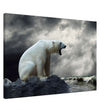 Echoes of the Arctic: The Roaring Majesty | Animal wall art print - Canvas - 60x90 cm / 24x36″ -