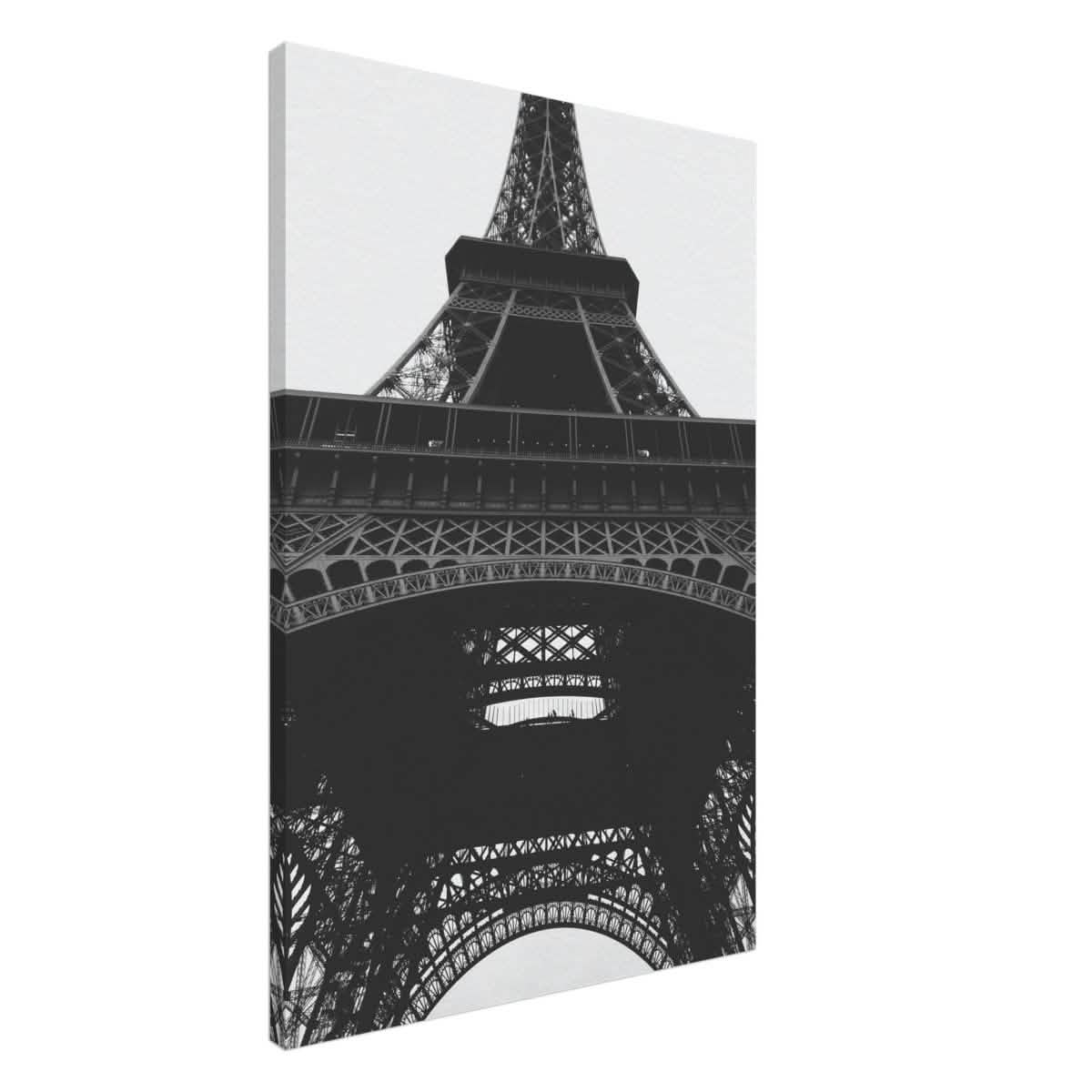 Eiffel's Perspective | Black and White Architectural Photography - Canvas - 60x90 cm / 24x36″ -
