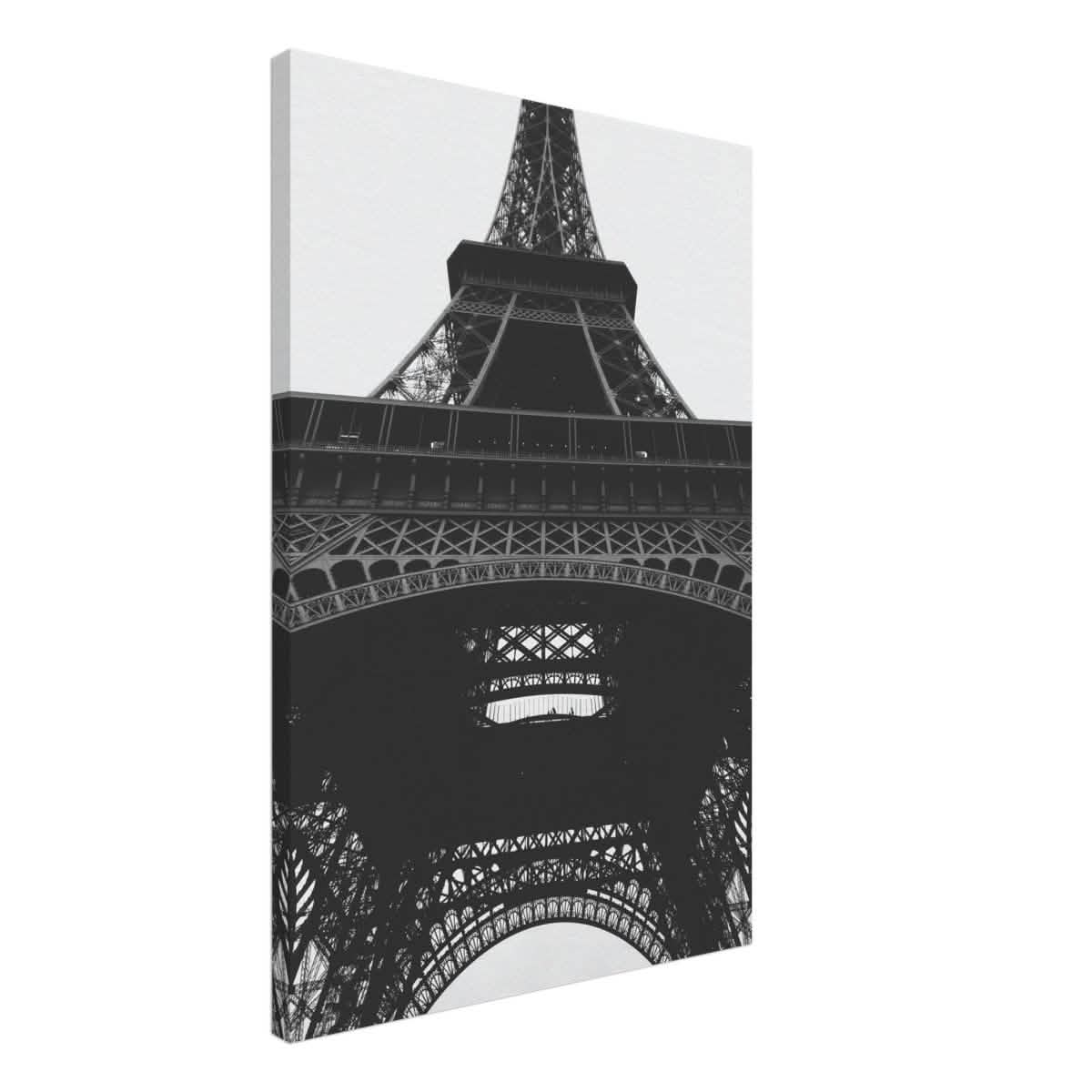 Eiffel's Perspective | Black and White Architectural Photography - Canvas - 50x75 cm / 20x30″ -
