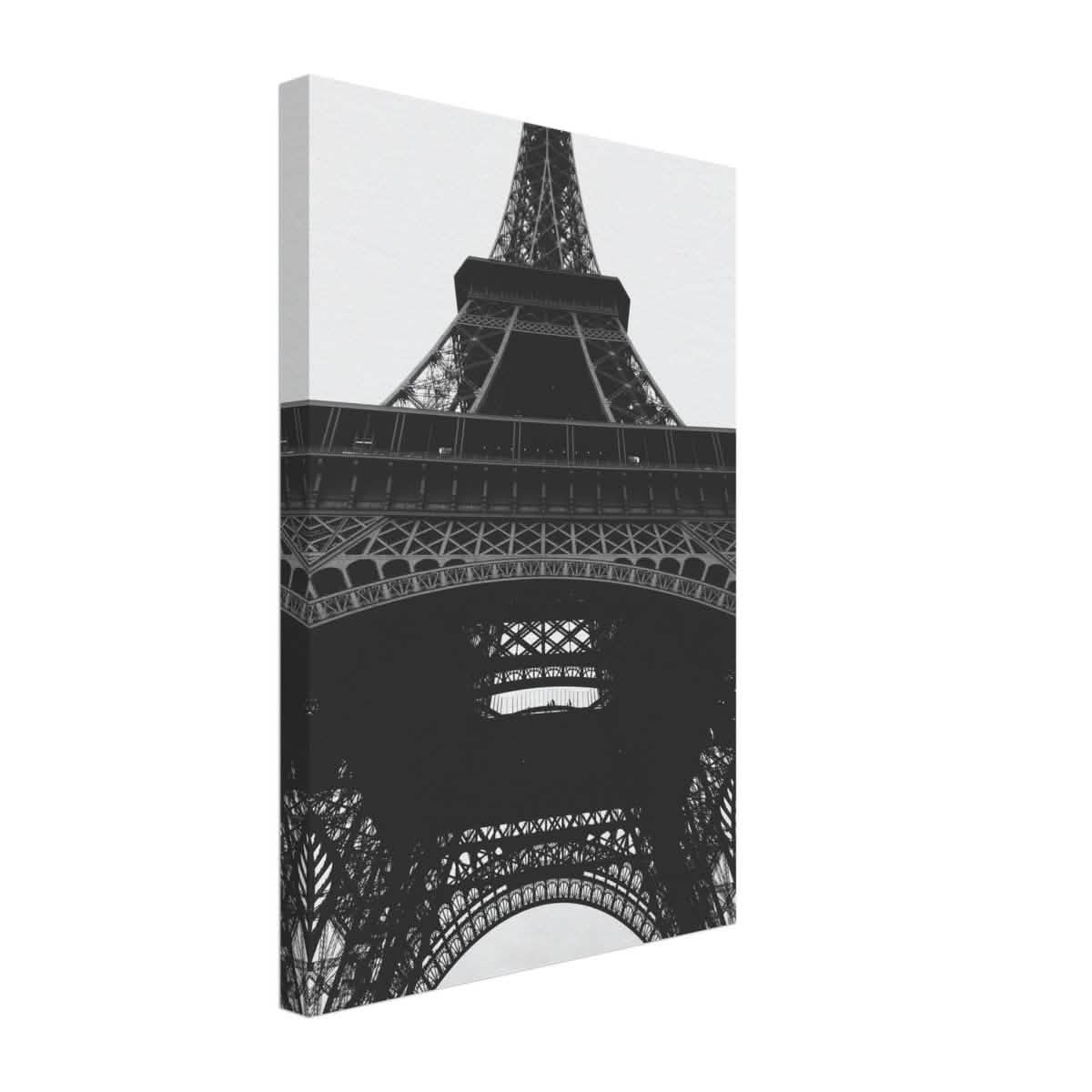 Eiffel's Perspective | Black and White Architectural Photography - Canvas - 30x45 cm / 12x18″ -