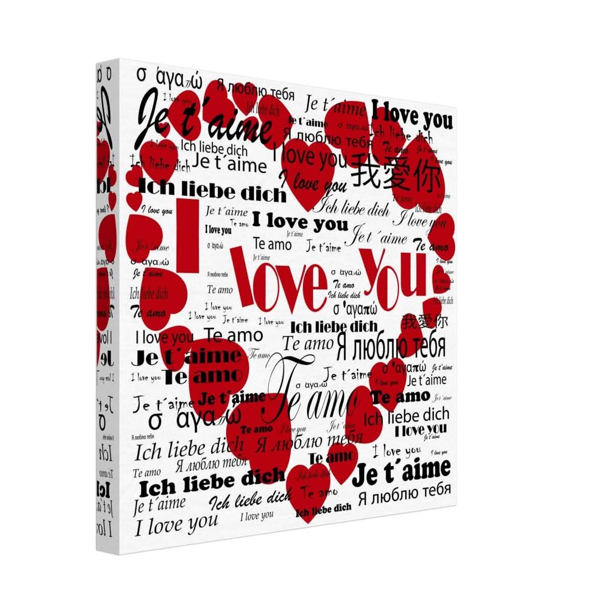 Endless Love - Expressions from Around the World | Digital Pop Art wall art print - Canvas - 30x30 cm / 12x12″ -