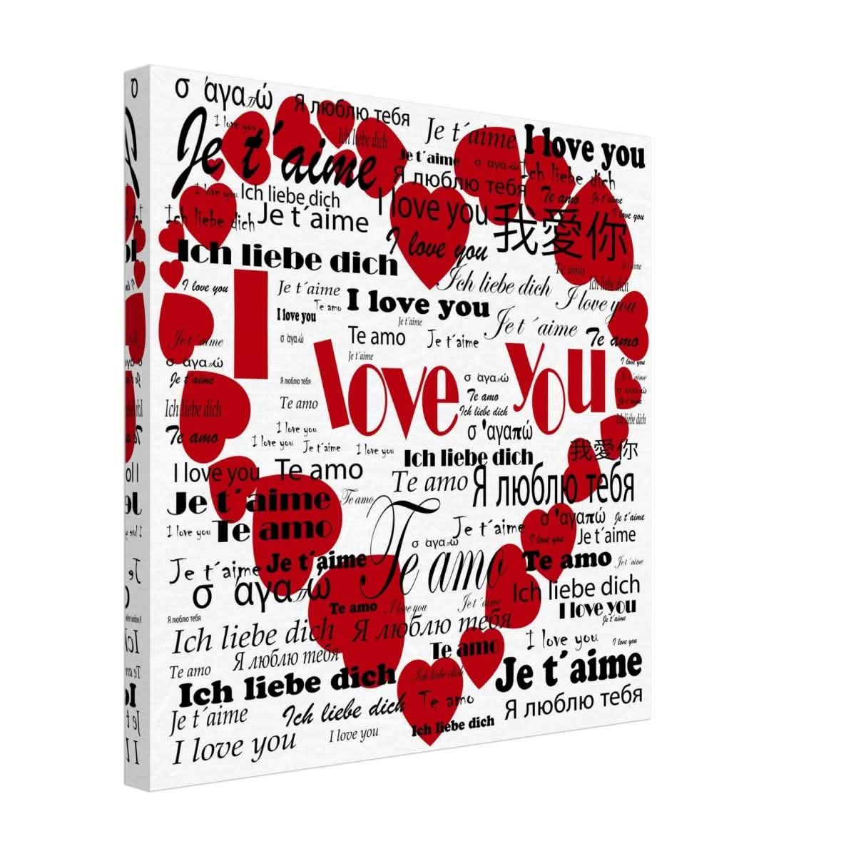 Endless Love - Expressions from Around the World | Digital Pop Art wall art print - Canvas - 40x40 cm / 16x16″ -