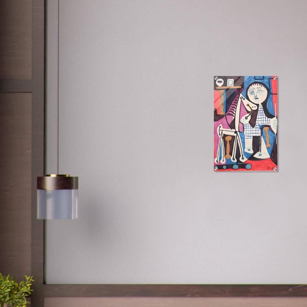 Enfant Avec Cheval a Toulettes by Pablo Picasso - Acrylic Print - 40x60 cm / 16x24″ -