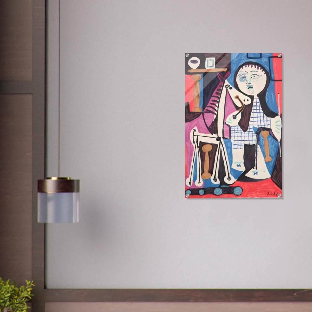 Enfant Avec Cheval a Toulettes by Pablo Picasso - Acrylic Print - 60x90 cm / 24x36″ -