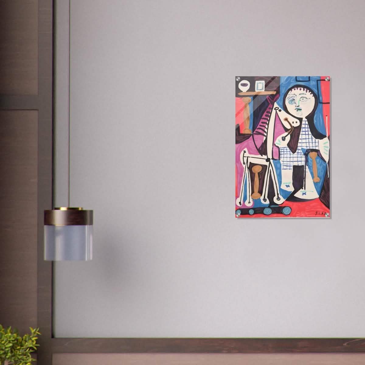 Enfant Avec Cheval a Toulettes by Pablo Picasso - Acrylic Print - 50x75 cm / 20x30″ -