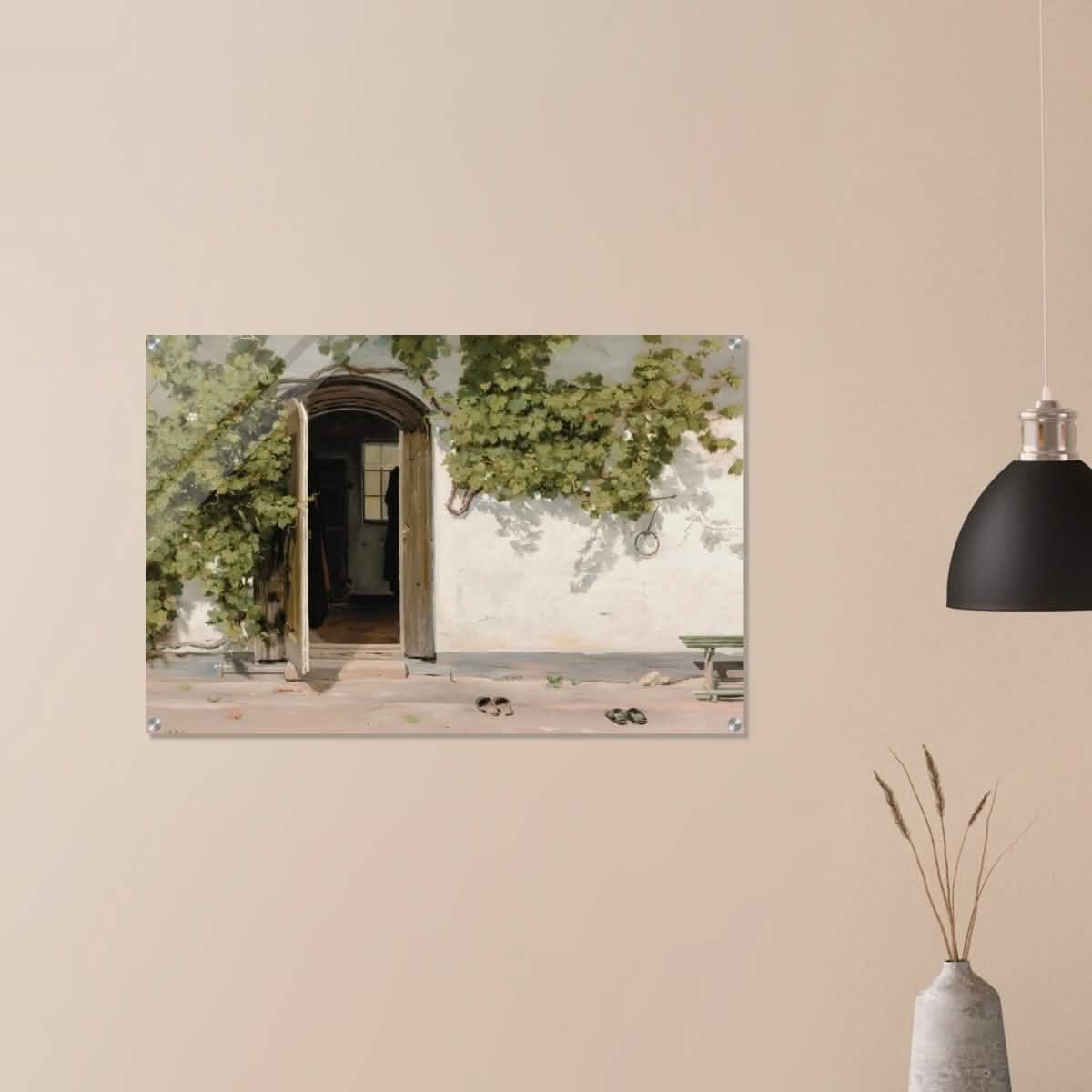 Entrance by Martinus Rorbye - Acrylic Print - 60x90 cm / 24x36″ -