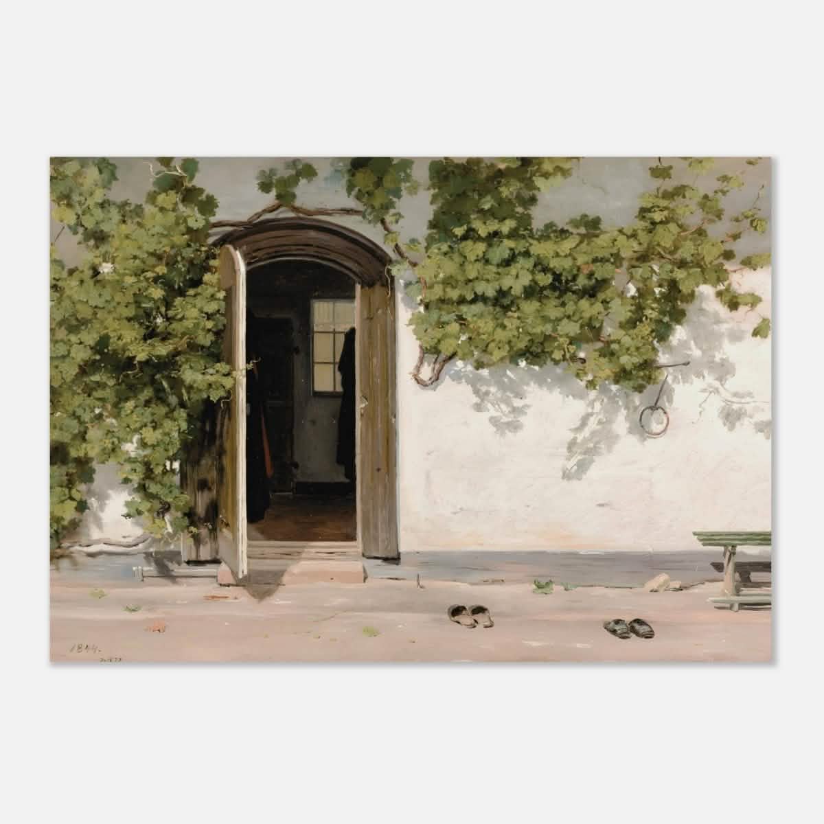 Entrance by Martinus Rorbye - Aluminum Print - 70x100 cm / 28x40″ -