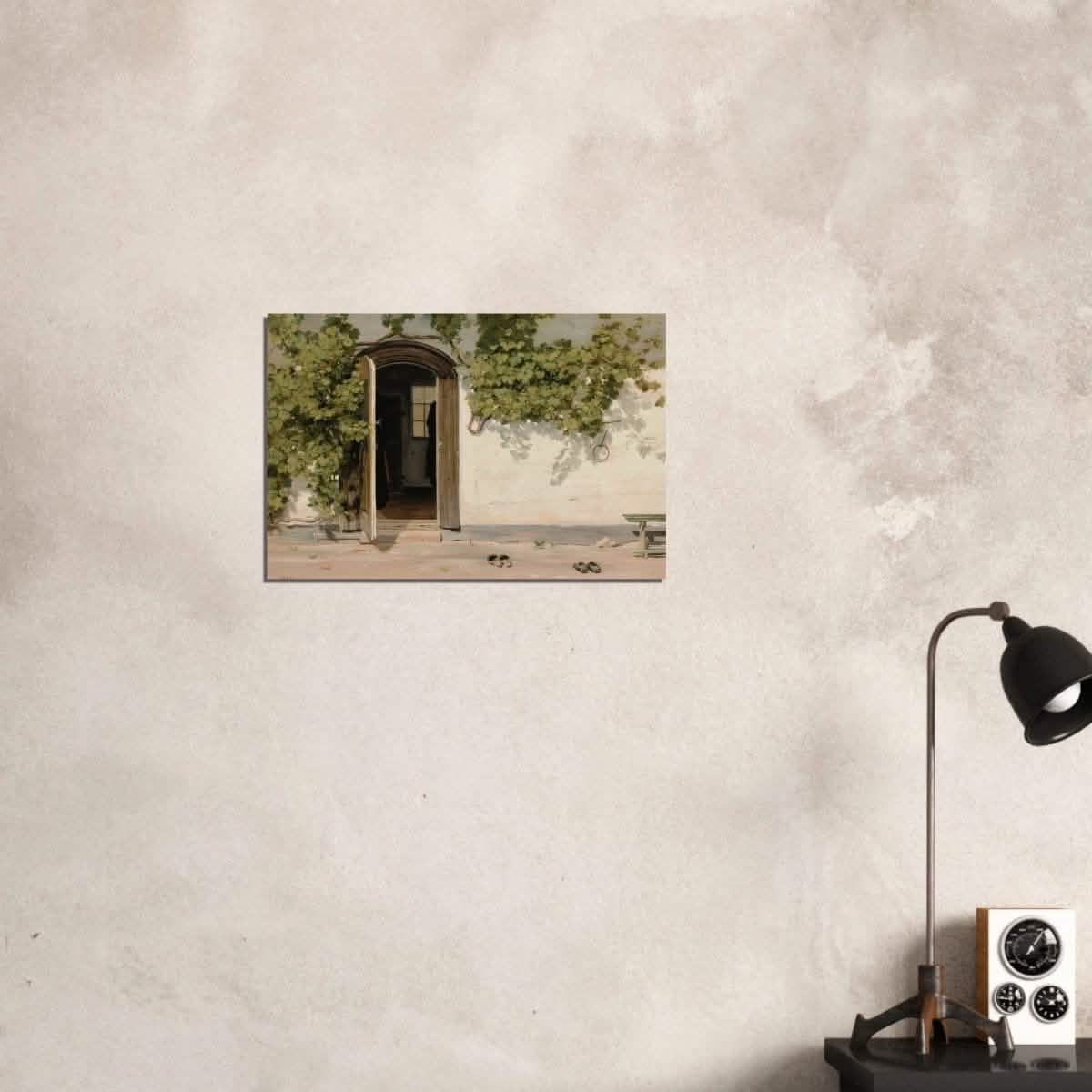 Entrance by Martinus Rorbye - Wood Prints - 40x60 cm / 16x24″ - 20 mm