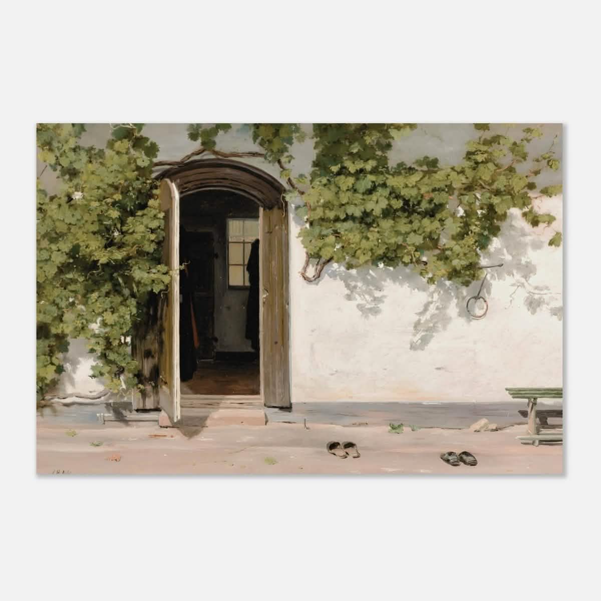Entrance by Martinus Rorbye - Aluminum Print - 40x60 cm / 16x24″ -