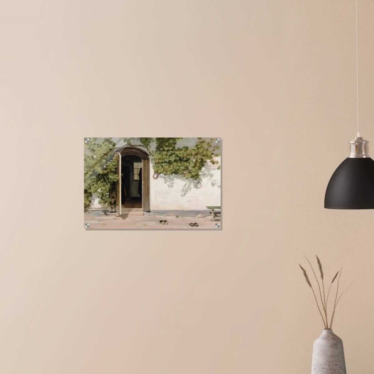 Entrance by Martinus Rorbye - Acrylic Print - 40x60 cm / 16x24″ -