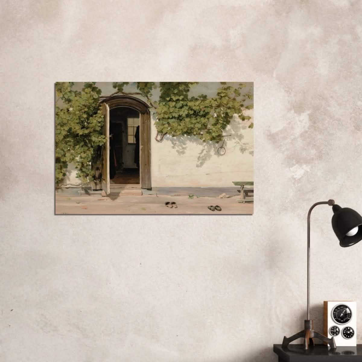 Entrance by Martinus Rorbye - Wood Prints - 60x90 cm / 24x36″ - 20 mm