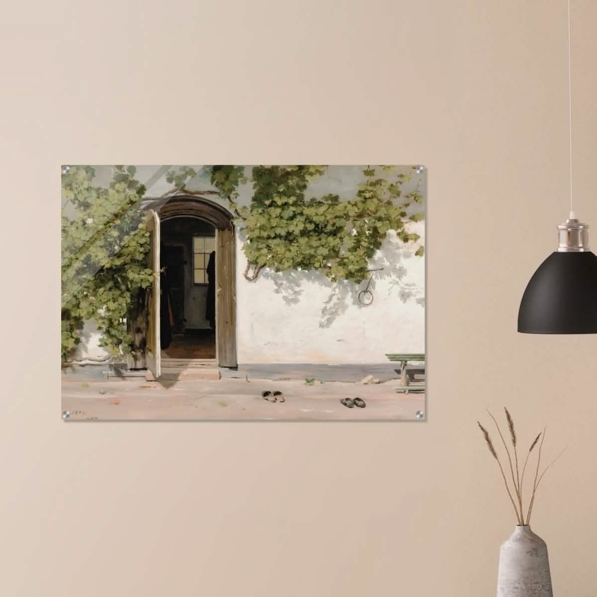 Entrance by Martinus Rorbye - Acrylic Print - 70x100 cm / 28x40″ -