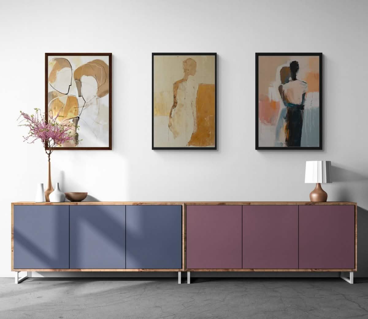 Essence of Humanity: Minimalist Trio Canvas Bundle - Canvas - 30X45 CM / 12X18″ -