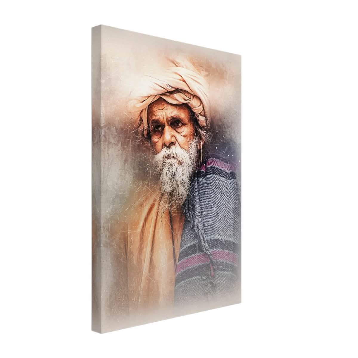 Eternal Wisdom | Contemporary Portrait Art print | Cultural Realism - Canvas - 30x45 cm / 12x18″ -