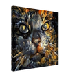 Ethereal Gaze – Abstract Feline Spirit Wall Art Print - Canvas - 40x40 cm / 16x16″ -