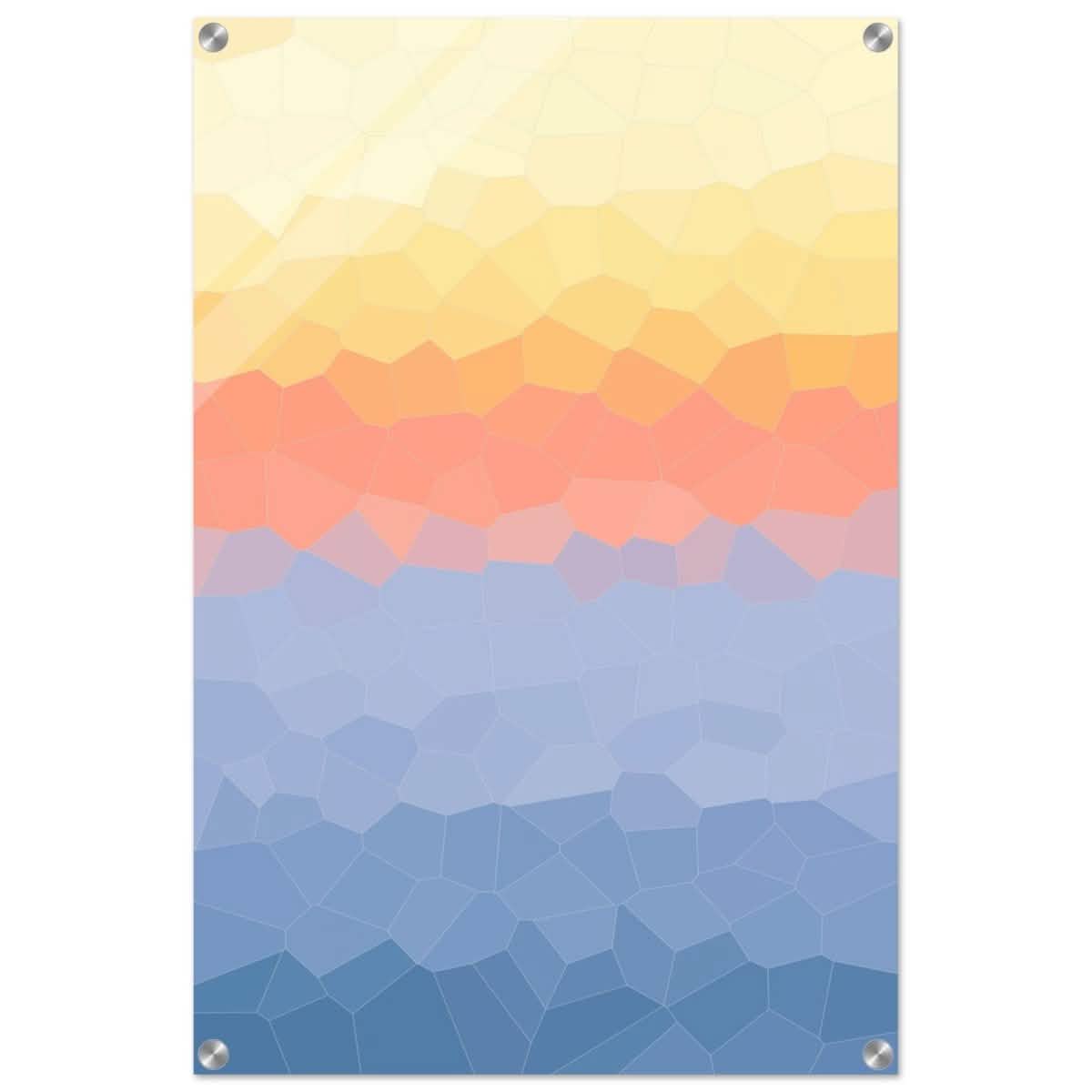Ethereal Horizon: A Symphony of Color & Light | Abstract Wall art print - 50x75 cm / 20x30″ - Acrylic Print -