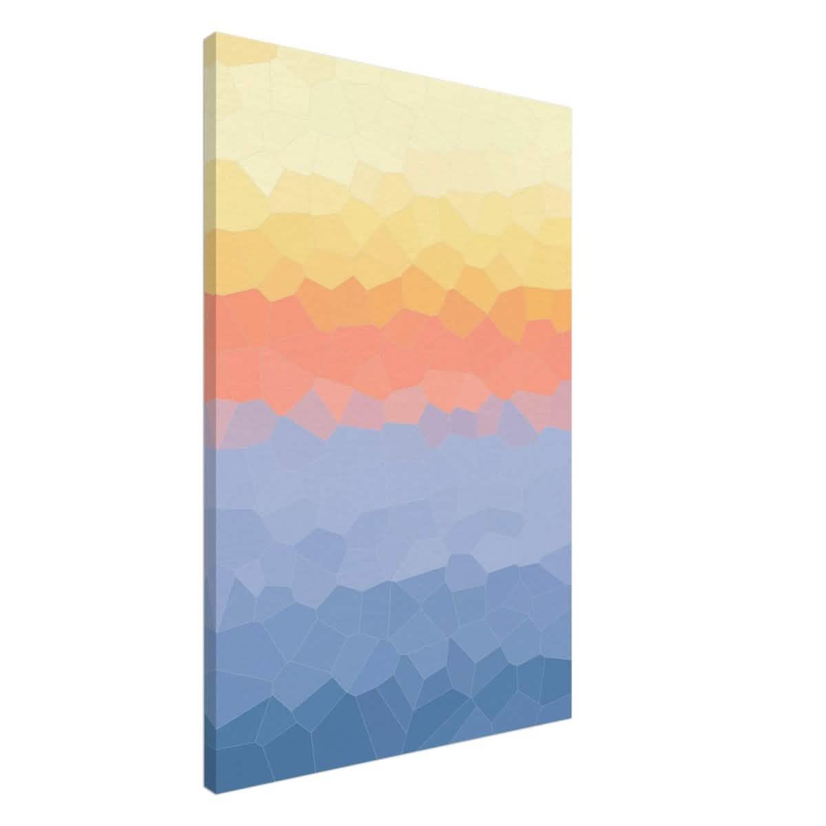 Ethereal Horizon: A Symphony of Color & Light | Abstract Wall art print - 60x90 cm / 24x36″ - Canvas -