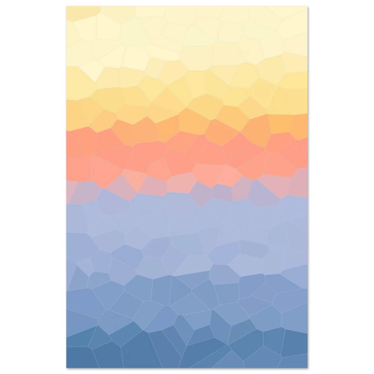 Ethereal Horizon: A Symphony of Color & Light | Abstract Wall art print - 50x75 cm / 20x30″ - Aluminum Print -