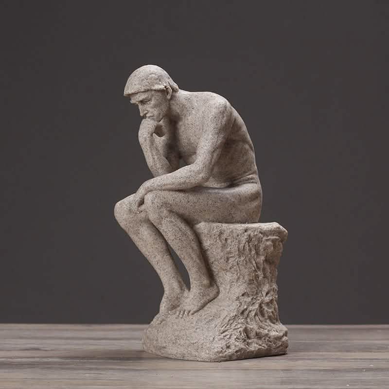 European Thinker Resin Sculpture - The Thinker -