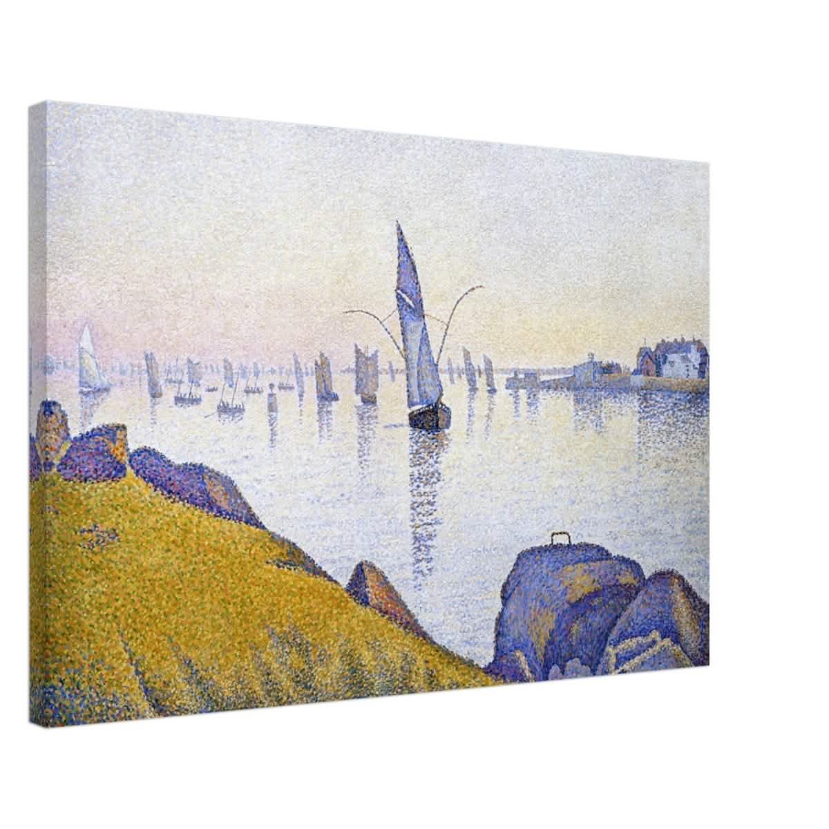 Evening Calm, Concarneau, Opus 220 (Allegro Maestoso) (1891) by Paul Signac | Vintage Wall art print - Canvas - 50x75 cm / 20x30″ -