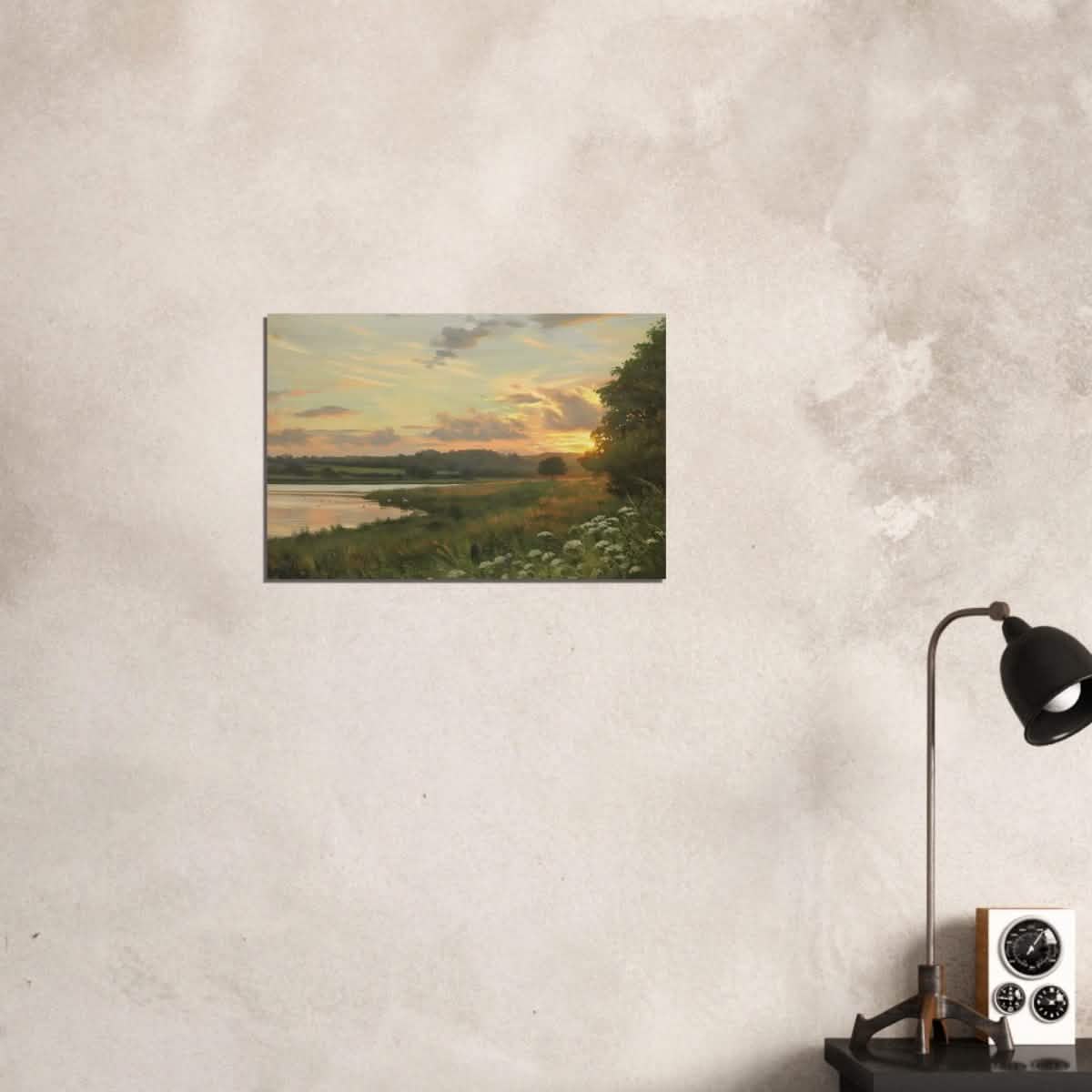 Eyebrook Sunset by Peter Barker - Wood Prints - 40x60 cm / 16x24″ - 20 mm