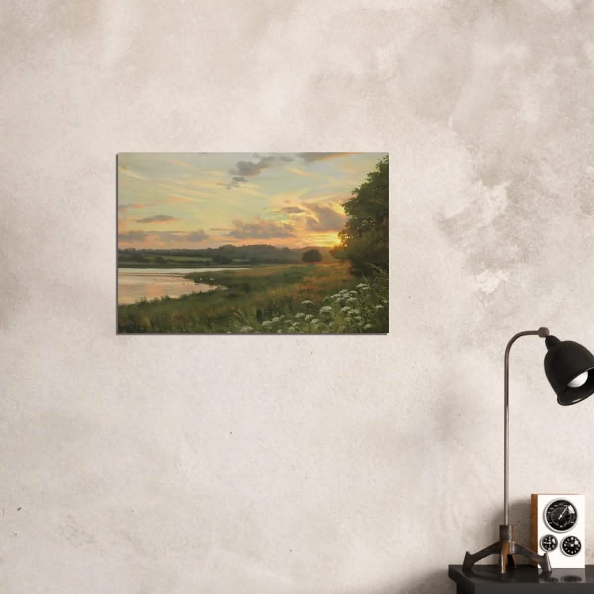 Eyebrook Sunset by Peter Barker - Wood Prints - 50x75 cm / 20x30″ - 10 mm