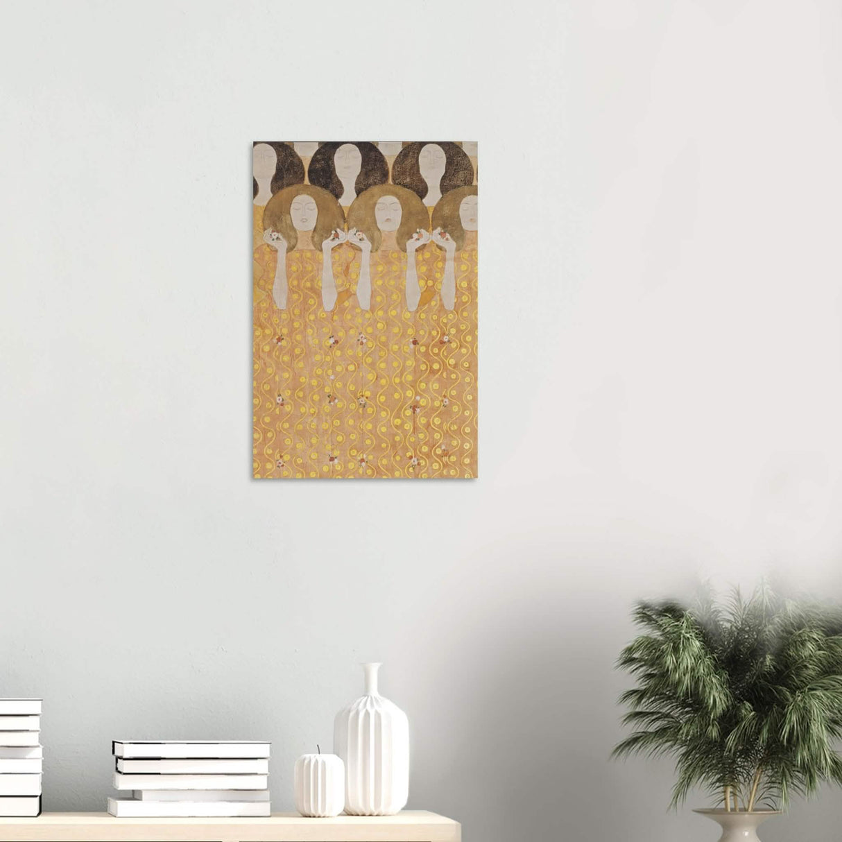 Beethoven's Frieze by Gustav Klimt - Wood Prints - 40x60 cm / 16x24″ - 10 mm