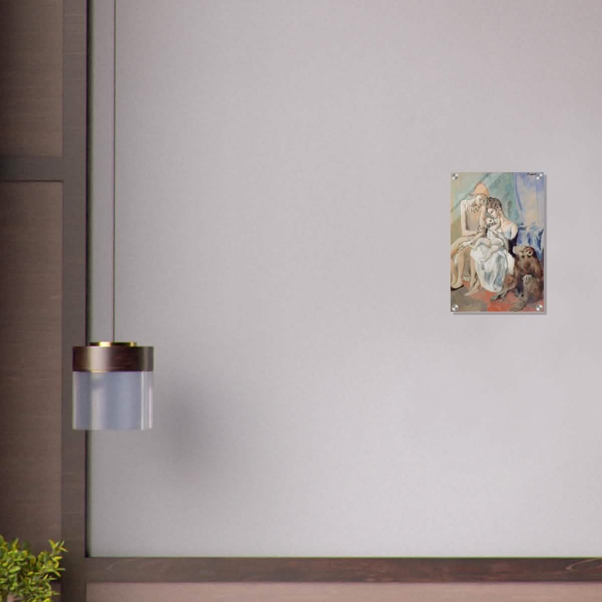 Family of Acrobats with Monkey by Pablo Picasso - Acrylic Print - 30x45 cm / 12x18″ -